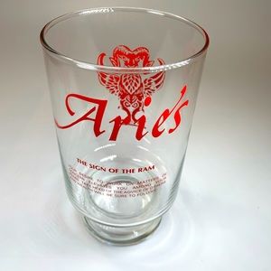 NEW Vintage Zodiac Astrology Aries Ram Large Cup / Vase